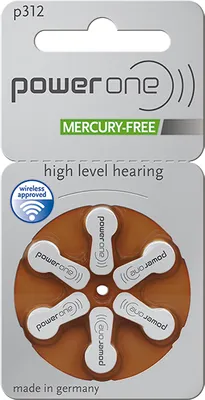 Produktbild von Varta Power One Gr. 312 Hörgerätebatterien 6er Blister PR...