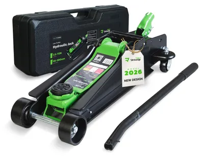 Obrázek produktu pro Hydraulické zvedáky s nízkým profilem, nosnost 2,5 tuny, zdvih 85-380 mm, vhodné jako podstavy pod auto při zvedání