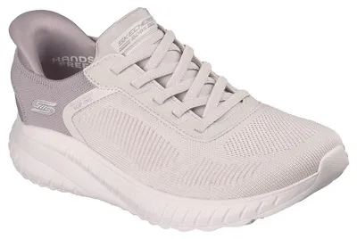 Produktbild von Skechers Damen Bobs Squad Chaos Current Muse Turnschuhe, Off White Gray Textile,