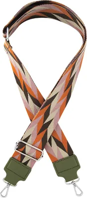 Immagine prodotto di axy borse tracolla 5 cm di larghezza tracolla regolabile per borsa per il cambio tracolla Tracolla con motivo azteco, colore: rosa scuro-albicocca-marrone