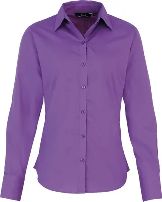 Image de Premier - Chemisier pour femme manches longues RW1090 (16UK/42DE) (Violet vif)