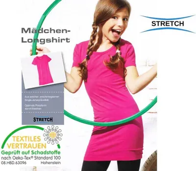 Produktbild von Pepperts Mädchen Longshirt 87477 Rosa 122/128