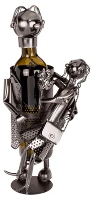 Produktbild von Liebespaar Flaschenhalter aus Metall für 1 Flasche Weinflaschenhalter