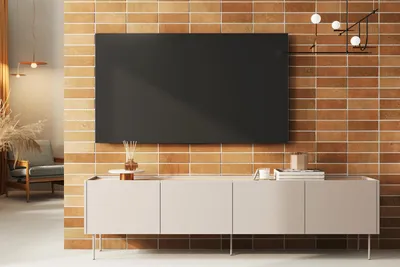 Obrázok produktu pre Desin 220 cm 4-dverová RTV skriňa kašmír/dub nagano na kovových nohách