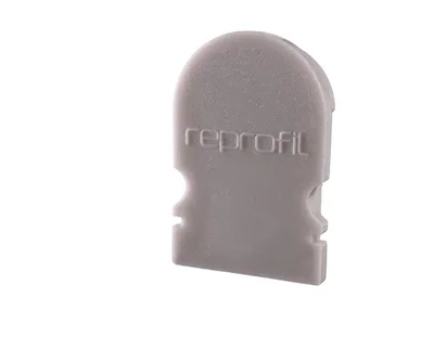 Produktbild von Deko-Light Profil Endkappe - Endkappe R-AU-02-10, Set 2 Stk, Kappe, Grau, Kunststoff, Deko-Light, 1 g, 16 mm