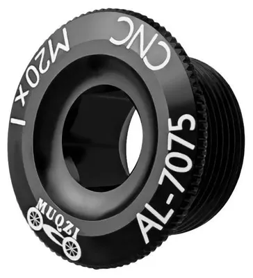 Produktbild von Kurbelabdeckung, Aluminiumlegierung, M20-Kompatibilität, schwarz