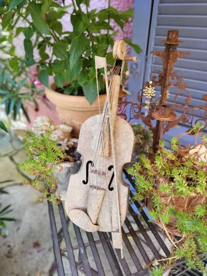 Image de violon 3D à poser, vintage
