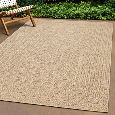 Moderner In- und Outdoorteppich im Jute-Look Größe - 120 x 170 cm