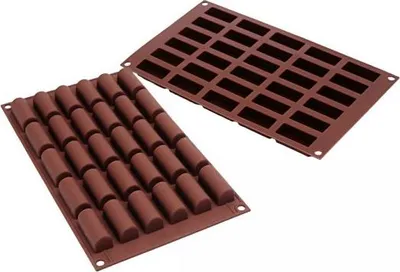 Image de Moule 30 mini bûches silicone - Silikomart - 26.129.77.0065 -