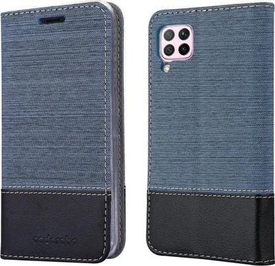 Immagine prodotto di Cadorabo Custodia per Huawei NOVA 6 SE / P40 LITE / NOVA 7i Custodia protettiva in blu Custodia per cellulare Etui Book Case Cover