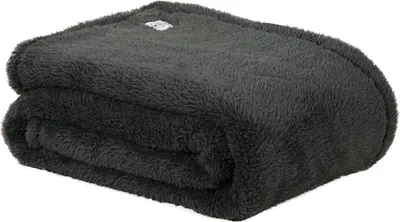Produktbild von DoubleDry Teddy Kuscheldecke - 130x170 cm - - Weiche Sofadecke - Flauschige Wohndecke - Anthrazit