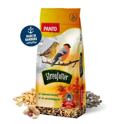 Produktbild von PANTO Streufutter – 20 kg Wildvogelfutter – Mischung mit Sonnenblumen & Erdnüssen