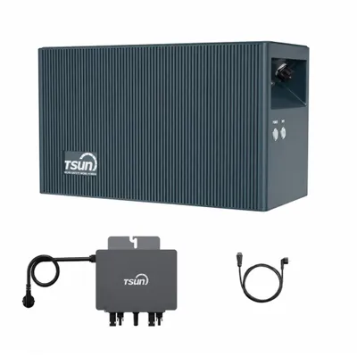 Produktbild von Powerness Balkonkraftwerk Speicher, TSUN DCU2000Lite mit TSUN 800W Mikrowechselrichter, 314Ah Industriezellen, 2400W PV Input & Dual MPPT, Plug & Play