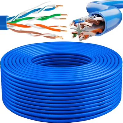 Produktbild von 300m KAT 5E Kabel Netzwerkkabel LAN Patchkabel Ethernet RJ45 Stecker Rohkabel DSL Netzwerk Gigabit Gbit S/FTP Ethernetkabel Switch Modem Repeater Reto