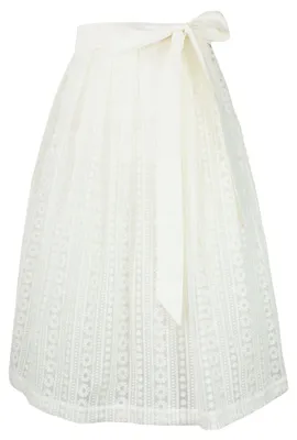 Produktbild von Pierre Marcel Blümchen Dirndlschürze Anna | Creme Größe: XL, Länge: 70 cm