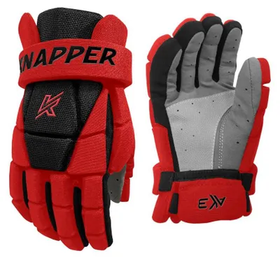 Obrázok produktu pre Hokejbalové rukavice Knapper AK3 v2 SR, pre dospelých, červené, veľkosť 15"