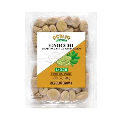 Zdjęcie produktu dla Ocelio bezglutenowe gnocchi ze szpinakiem 500 g
