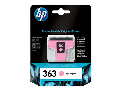 Produktbild von HP 363 lys magenta printerpatron med Vivera blæk, Standardertrag, Helle Magenta, Tinte auf Pigmentbasis, 1 Stück(e), 230 Seiten