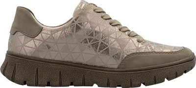 Imagen del producto de Zapatos deportivos de cordones para mujer Rieker, color marrón, estilo casual