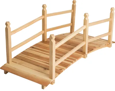 Zdjęcie produktu dla tectake® Cantara drewniany mostek ogrodowy 137 x 58 x 58 cm