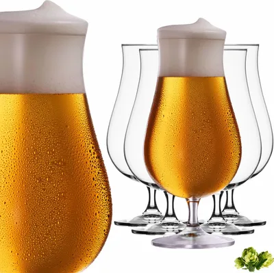 Produktbild von IMPERIAL Pilsgläser 500ml (max. 6900ml) aus Crystalline Glas Set 6-Teilig Bierpokale Biertulpe Biergläser Kelche 0,5L