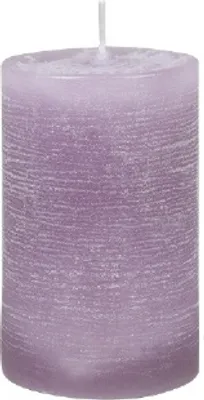 Produktbild von Stumpenkerze Rustic Lila 10 x Ø 6 cm, Kerze in , durchgefärbte Kerze für Hochzeit, Deko, Weihnachten, Adventskranz