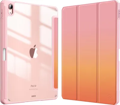 Fintie Schutzhülle Für IPad Air 11 Zoll (2024-2020) – Stoßfest, Transparente Rückseite, Apple Pencil 2 Ladung & Halter