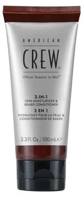 Imagen del producto de AMERICAN CREW - Hidratante facial 2 en 1 y acondicionador para barba, 100 ml