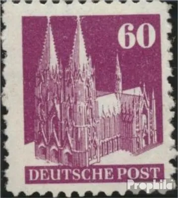 Produktbild von Briefmarken Bizone (Alliierte Besetzung) 1948 Mi 93W IIa E postfrisch Bauten