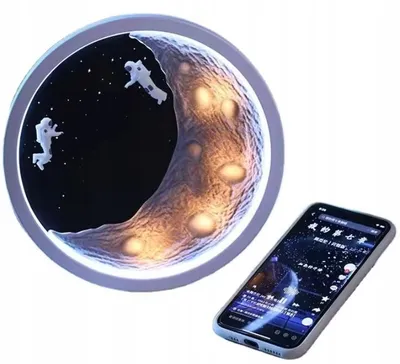 Obrázek produktu pro Bez značky Multifunkční lampa LED s Bluetooth Reproduktorem Růžová