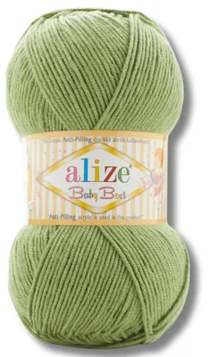 Productafbeelding van Alize 1x 100g Baby Best garen, anti-pluis, effen kleur, geschikt voor haken en breien (485)