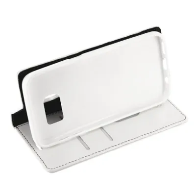 Produktbild von Book Case Handyhülle für Samsung Galaxy S7 Weiß Schutz Tasche