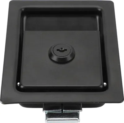 Produktbild von 128 x 102 mm Paddelgriff-Verriegelung mit 2 Schlüsseln, robuster, bündig montierter Werkzeugkasten Kohlenstoffstahl für Wohnwagen, LKW, Wohnmobil