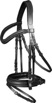 Produktbild von Waldhausen X-Line Standard Trensenzaum Stockholm braun oder schwarz, Farbe:Schwarz, Größe:VB