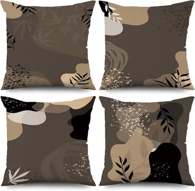 Produktbild von Kissenhüllen Set 4-teilig, 40x40 cm, Braun, Boho Stil, für Sofa und Outdoor