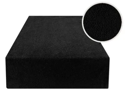 Produktbild von eStilex Spannbettlaken Frottee Schwarz 180x200 cm