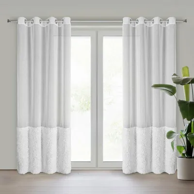 Produktbild von Gardine MARION weiß 140x250 cm Ösen Ösenvorhang