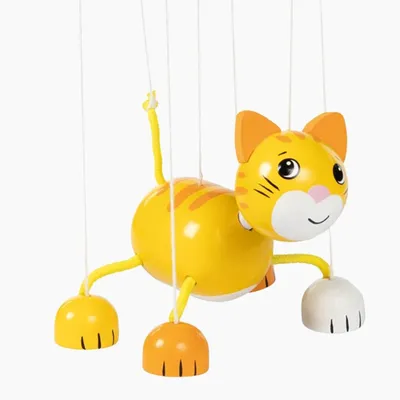 Immagine prodotto di Goki marionetta gatto - marionetta in legno per bambini e teatro