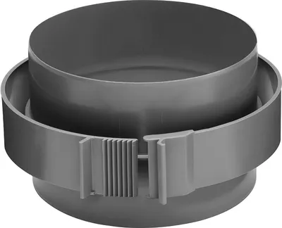 Zdjęcie produktu dla Ubbink – czarny element łączący – Ø 125 mm – łatwy w montażu