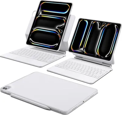 Produktbild von Tastaturhülle für iPad Pro 13 (2024) ESR 6В023 360 weiß QWERTZ
