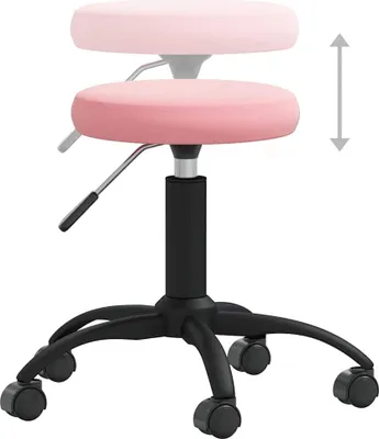 Obrázok produktu pre vidaXL Kancelárska stolička Swivel Pink Velvet