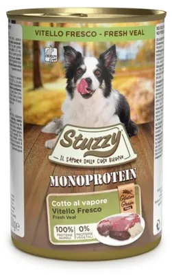 Produktbild von STUZZY Monoprotein Kalbfleisch - Hunde Nassfutter - 12x400g