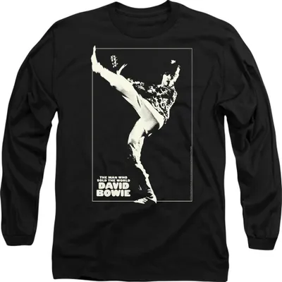Image de David Bowie - "The Man Cover" T-shirt Homme/Femme Unie TV9363 (XXL) (Noir)
