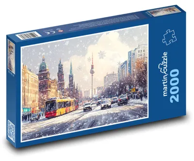 Zdjęcie produktu dla martinpuzzle - Puzzle 2000 - Zima w mieście