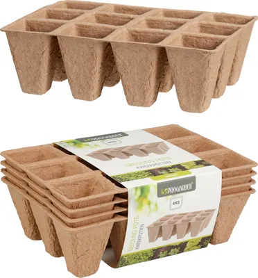 Image de Plateaux Semis 12 Cellules Kit 4 Plateaux Pour Démarrage Semis - Progarden