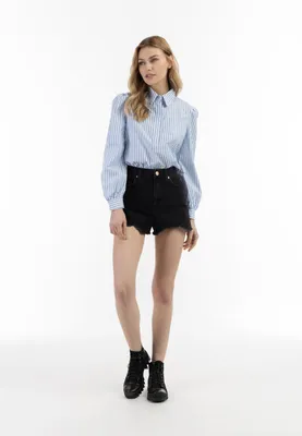 Produktbild von SAPORTA damen bluse - weiss hellblau, XL