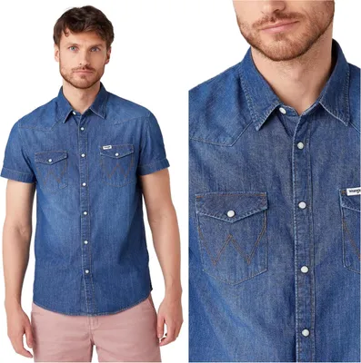 Immagine prodotto di Wrangler SS Western Shirt Mid Summer W5J05K30p 112130147 Camicia da uomo