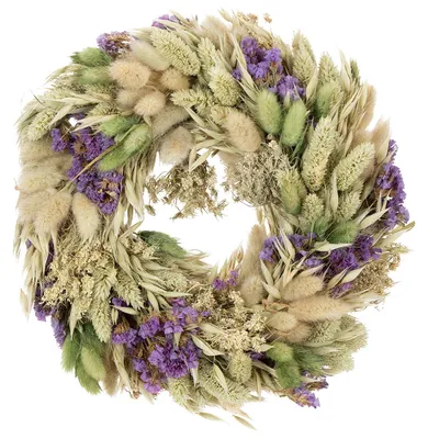 Produktbild von Trockenblumenkranz für Tisch und Tür als elegante Frühlings- und Sommerdeko