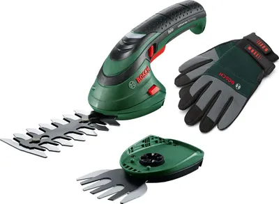 Produktbild von Bosch Akku Grasscheren Set Isio (3,6 Volt, Messerlänge 12 cm, Messerabstand 8 mm