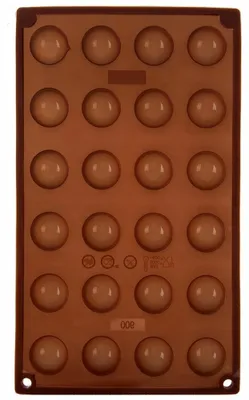 Obrázek produktu pro Orion Forma na pralinky silikonová hnědá 24 otvorů